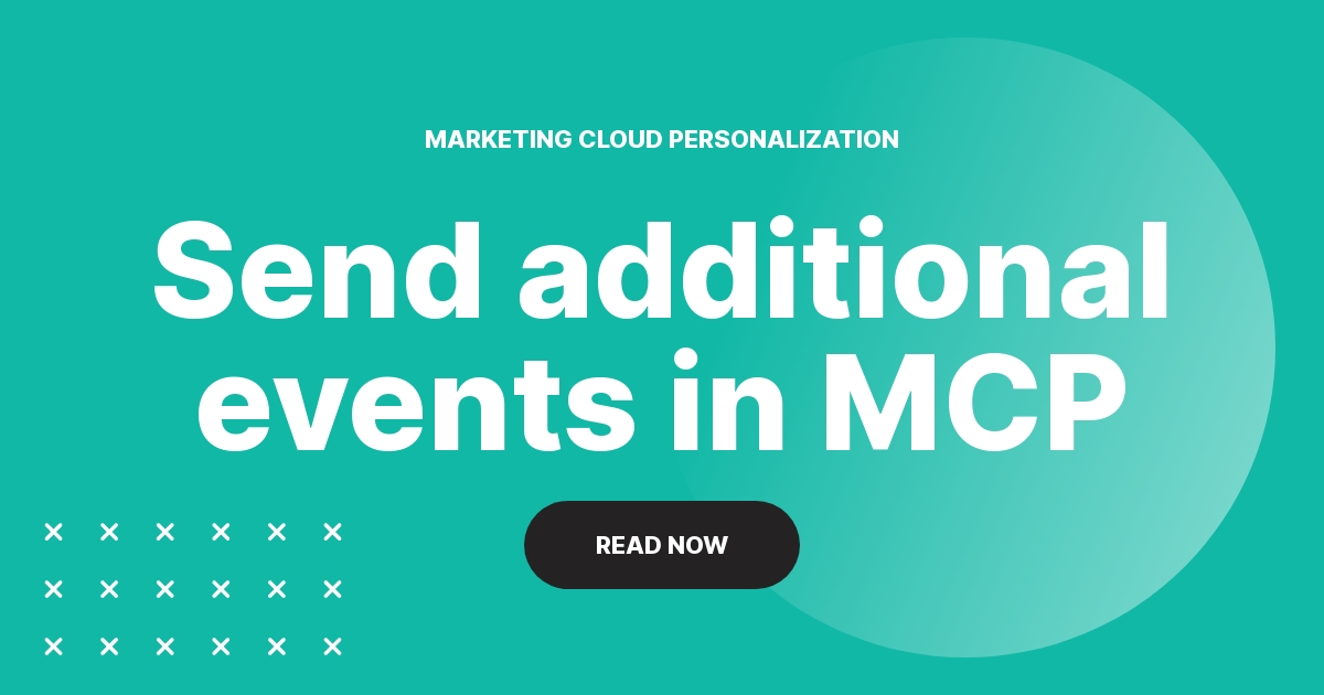 How to send additional events in Marketing Cloud Personalization